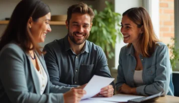 Administrador de fincas en Valladolid revisando facturas de comunidad para reducir costes.