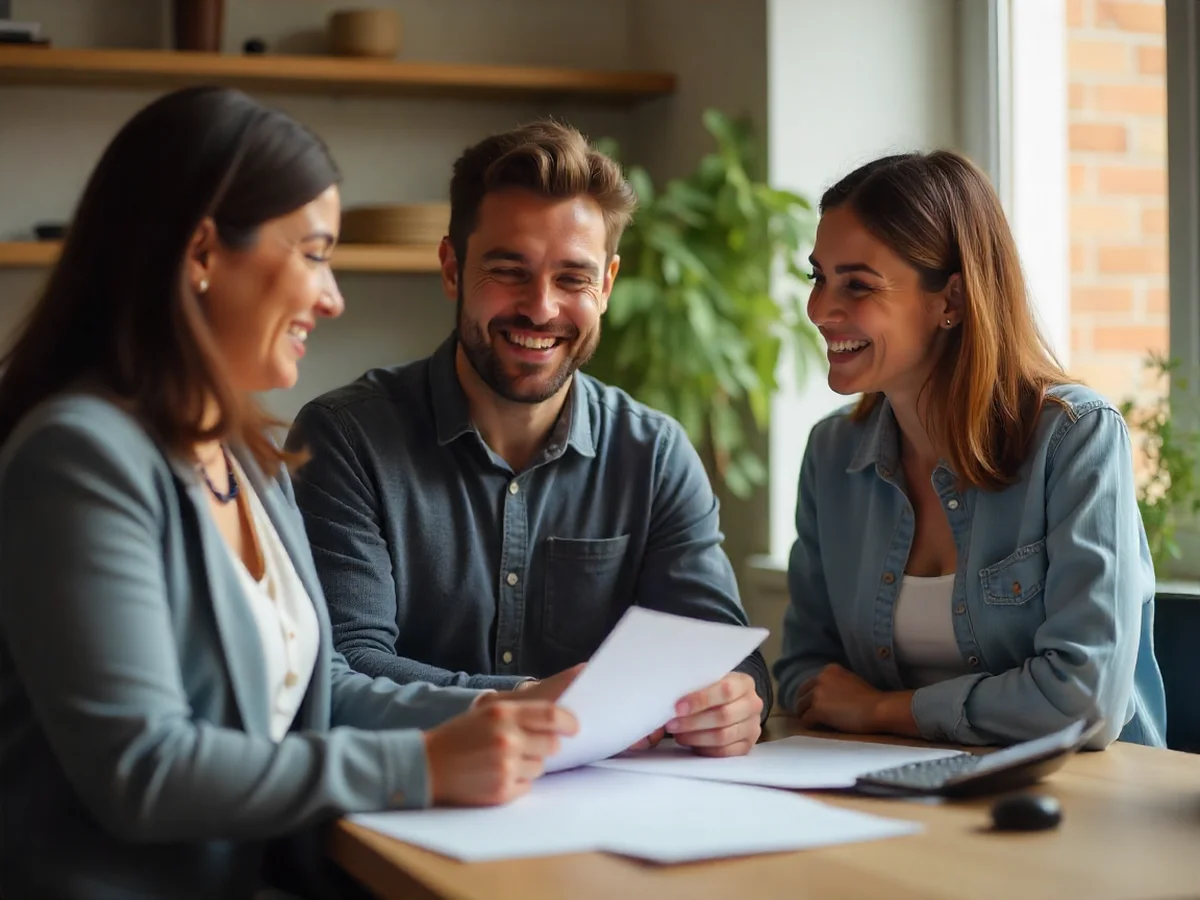 Administrador de fincas en Valladolid revisando facturas de comunidad para reducir costes.