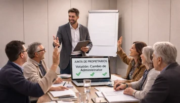 Cambio de administrador de fincas en Valladolid reunión de comunidad