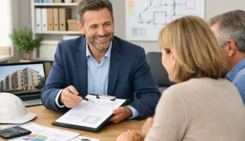Administrador de fincas en Valladolid explicando la gestión de una comunidad de propietarios